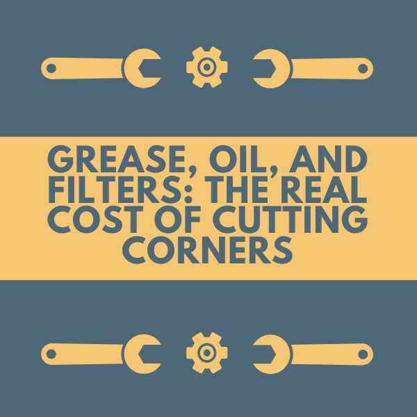 Grease, Oil, and Filters: The Real Cost of Cutting Corners at HeavyEquipment.com