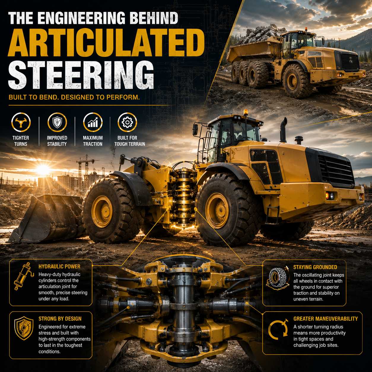 The Engineering Behind Articulated Steering: Why Some Heavy Equipment Bends Instead of Turns at HeavyEquipment.com