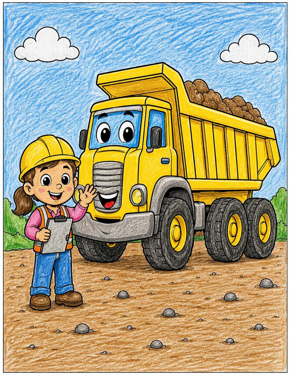 Little Equipment Fans Coloring Pages at HeavyEquipment.com