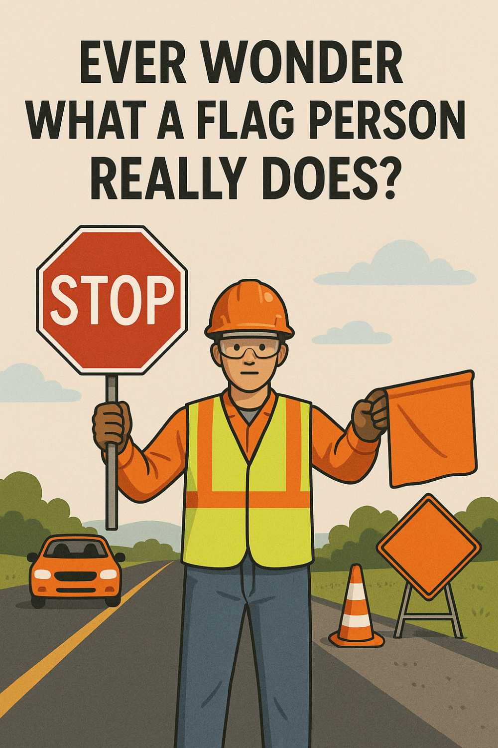 What Does a Flag Person Do in Construction? at HeavyEquipment.com