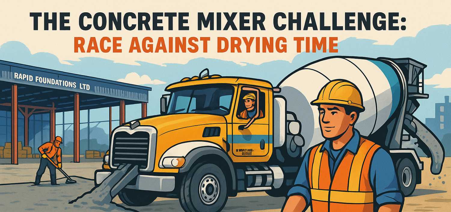 The Concrete Mixer Challenge: Race Against Drying Time at HeavyEquipment.com