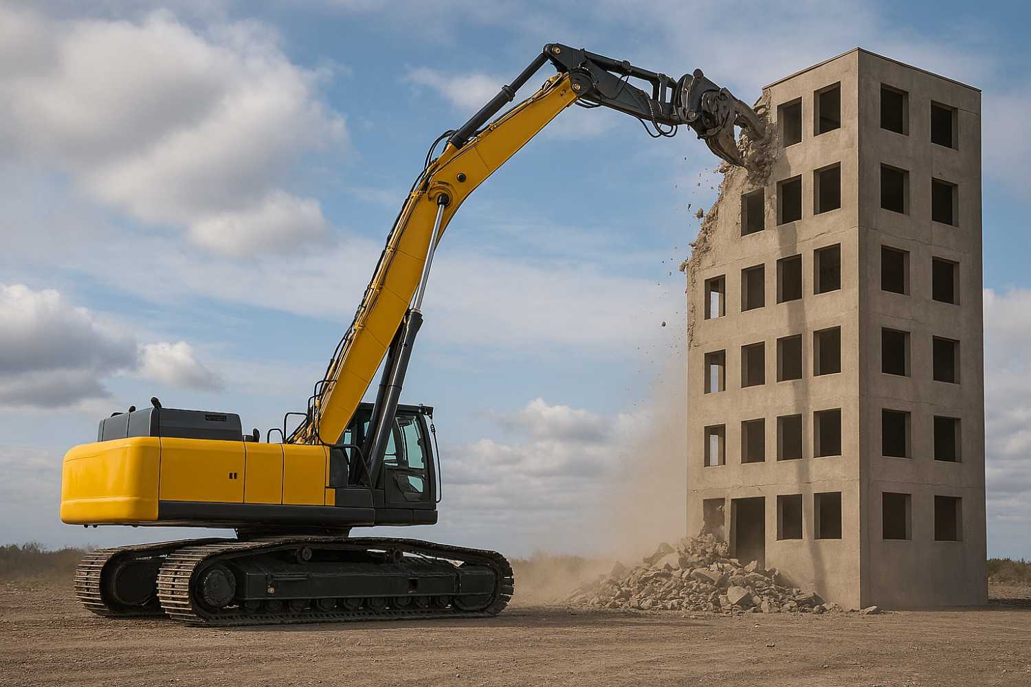 What Are High-Reach Demolition Excavators and How Do They Stay Stable? at HeavyEquipment.com