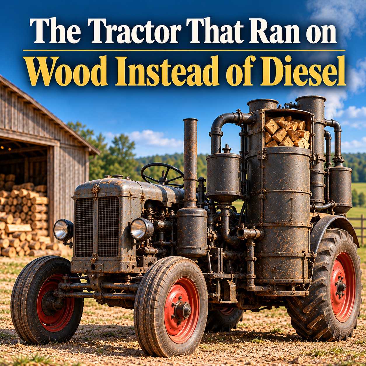 The Tractor That Ran on Wood Instead of Diesel