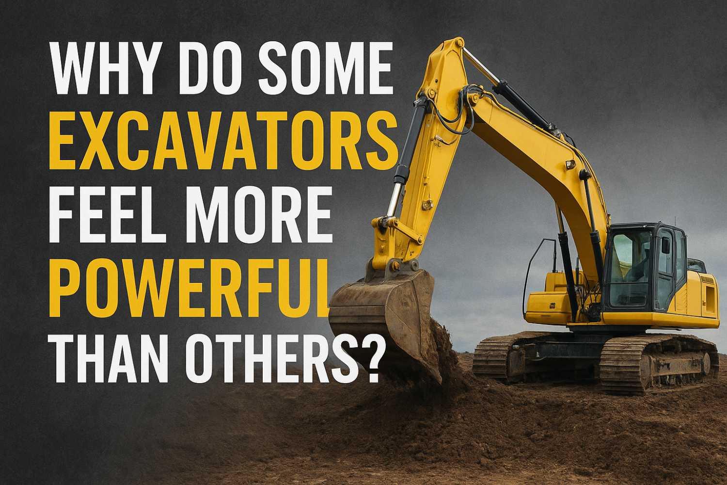 Why Do Some Excavators Feel More “Powerful” Than Others—Even When the Specs Look the Same? at HeavyEquipment.com