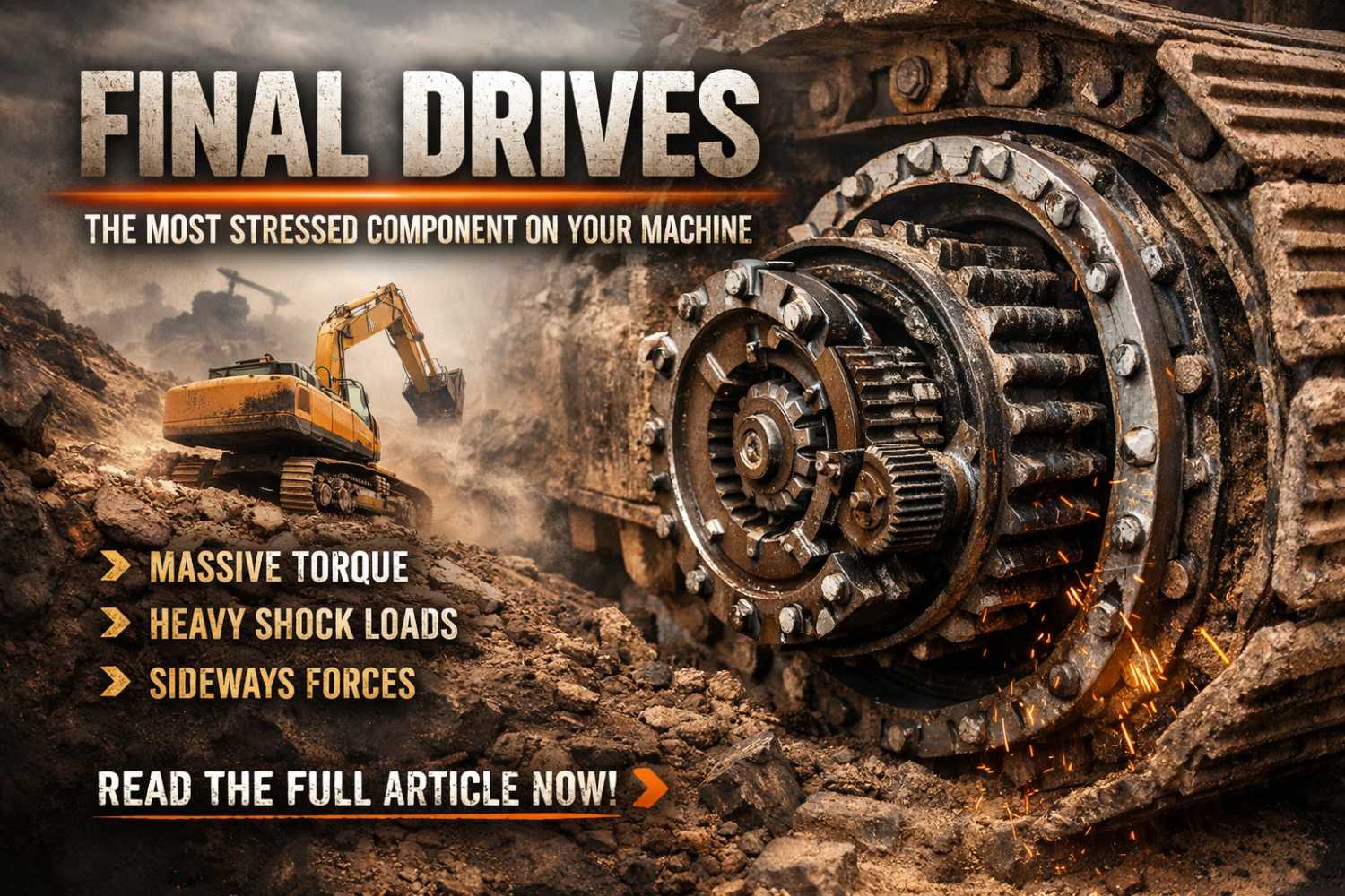 Why Final Drives Are One of the Most Stressed Components on a Machine at HeavyEquipment.com