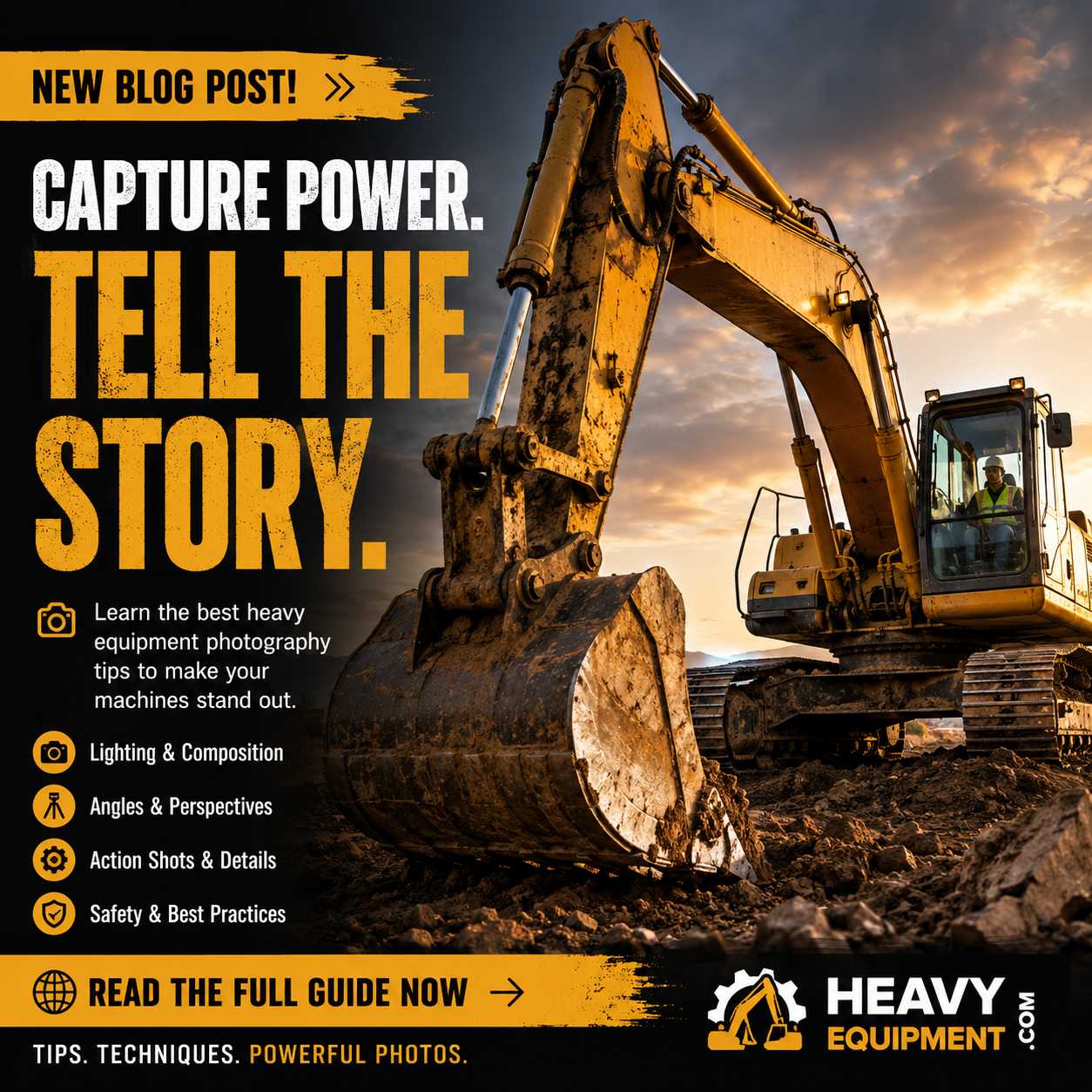 What Are the Best Heavy Equipment Photography Tips? at HeavyEquipment.com