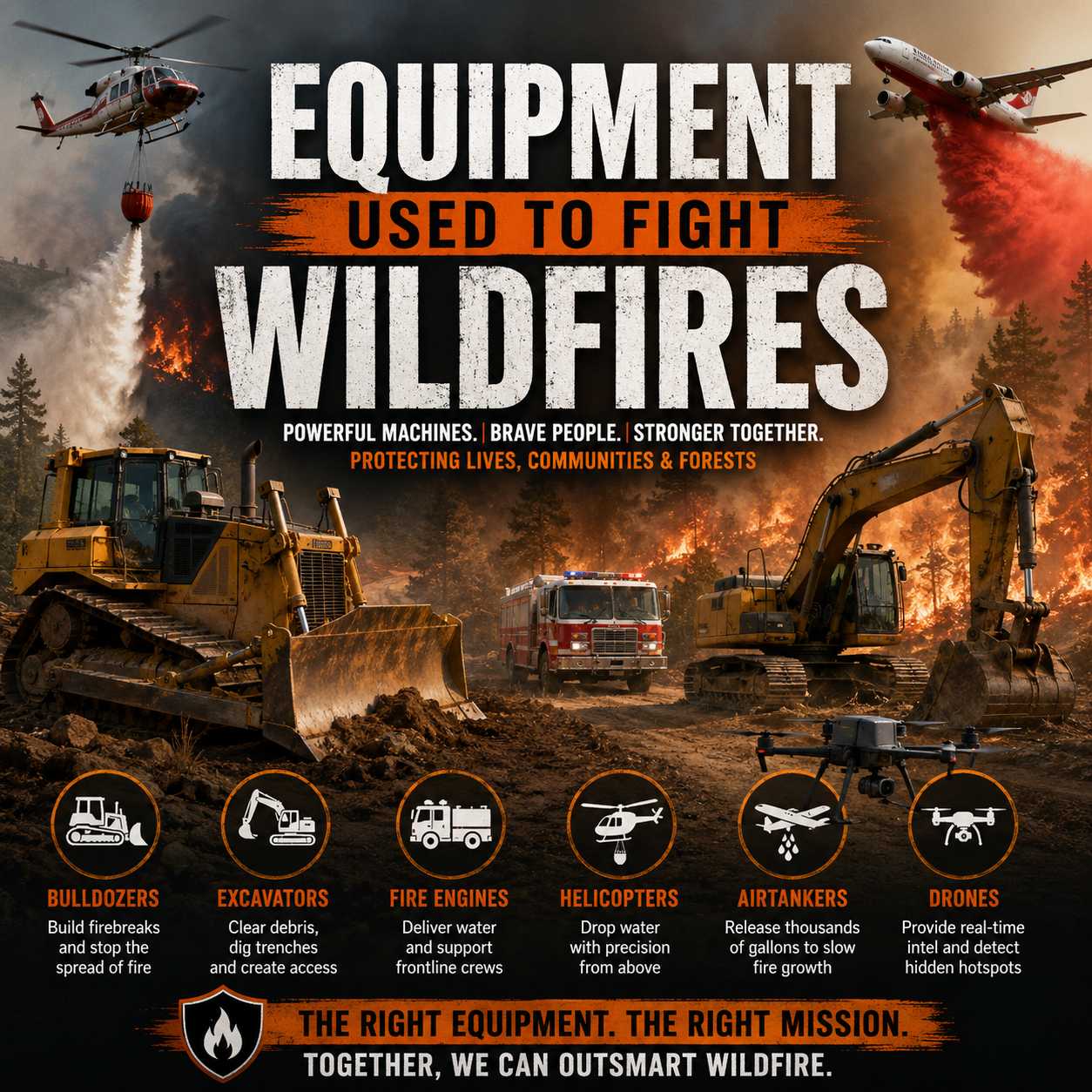 The Role of Heavy Equipment in Fighting Wildfires at HeavyEquipment.com