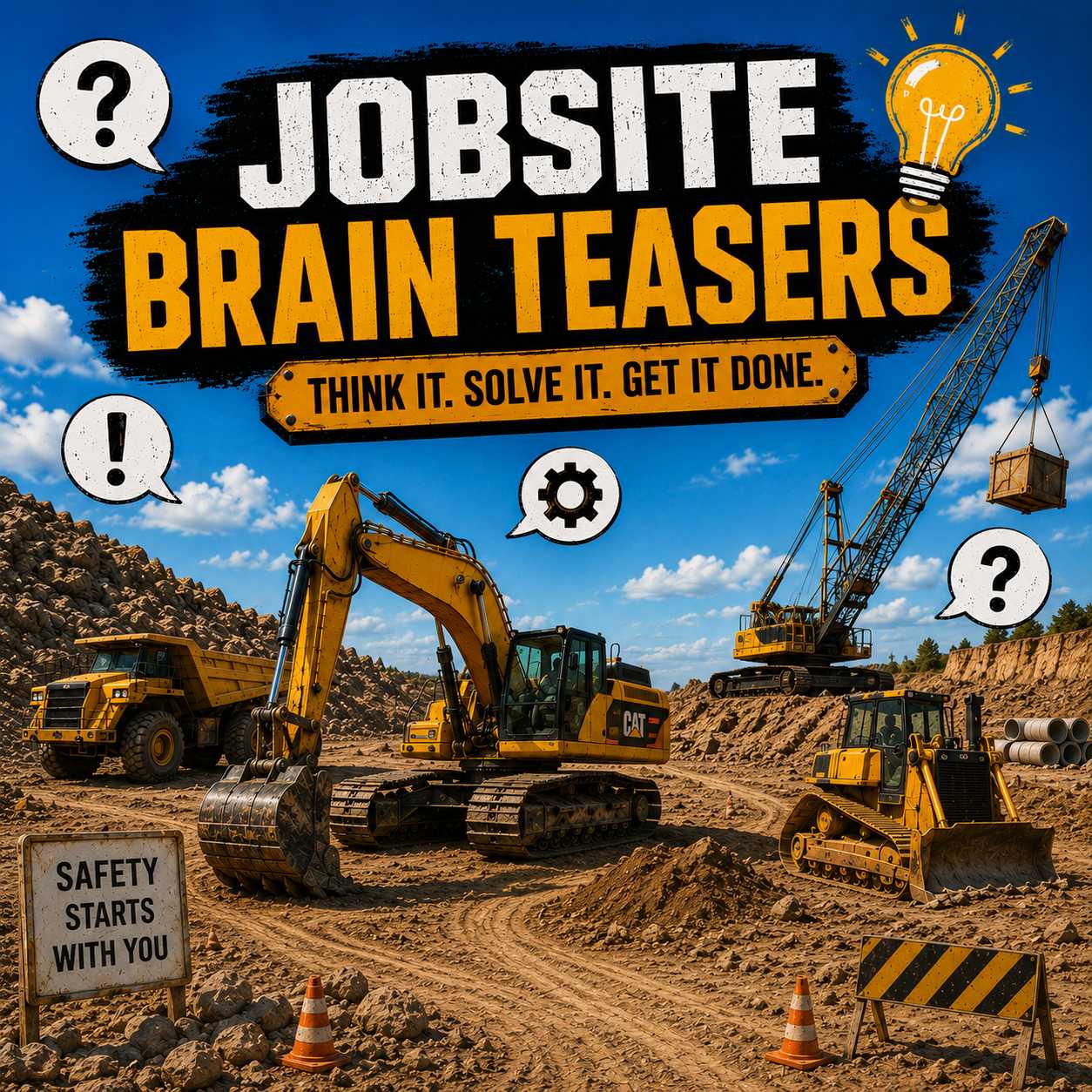Jobsite Brain Teasers at HeavyEquipment.com