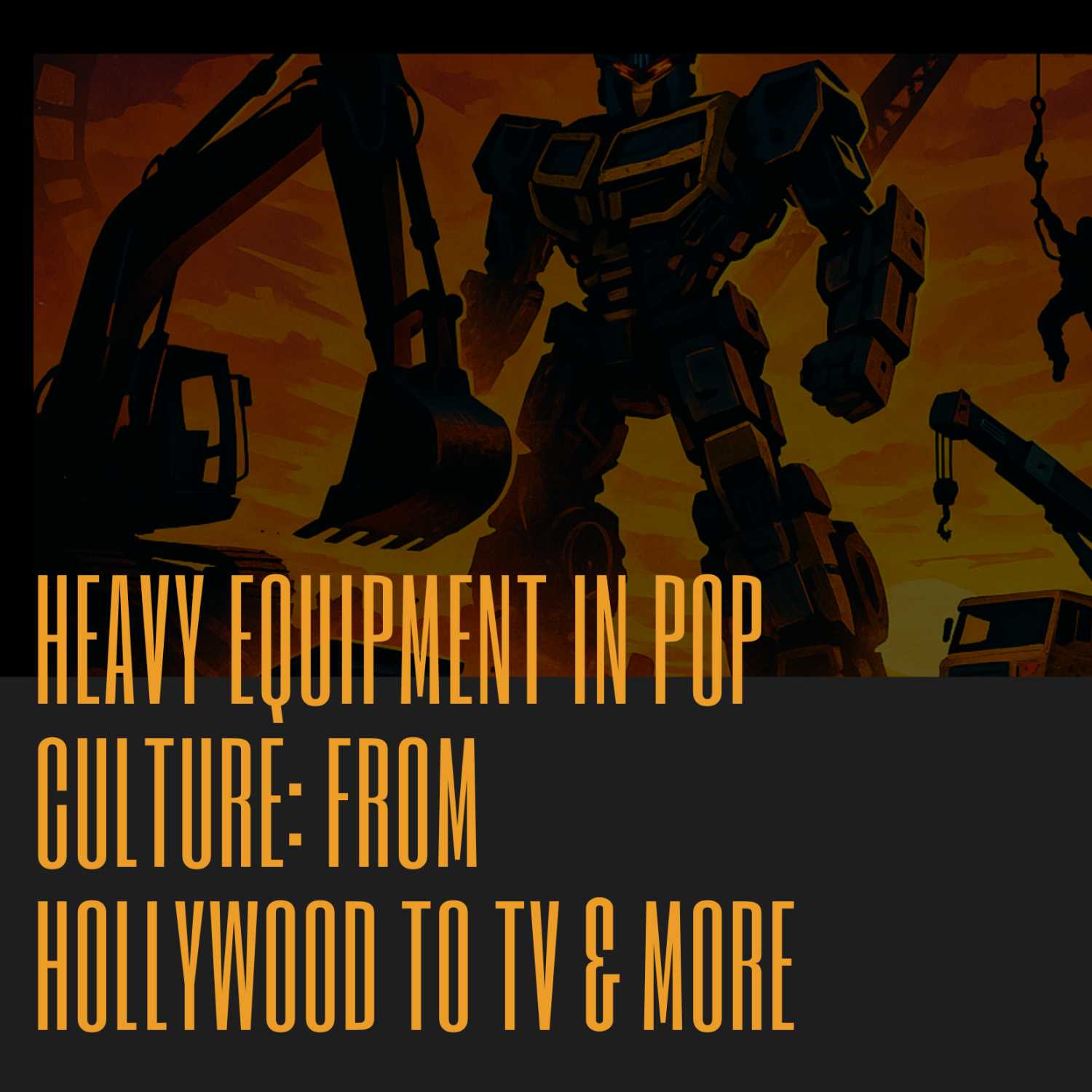 Heavy Equipment in Pop Culture: From Hollywood to TV & More at HeavyEquipment.com