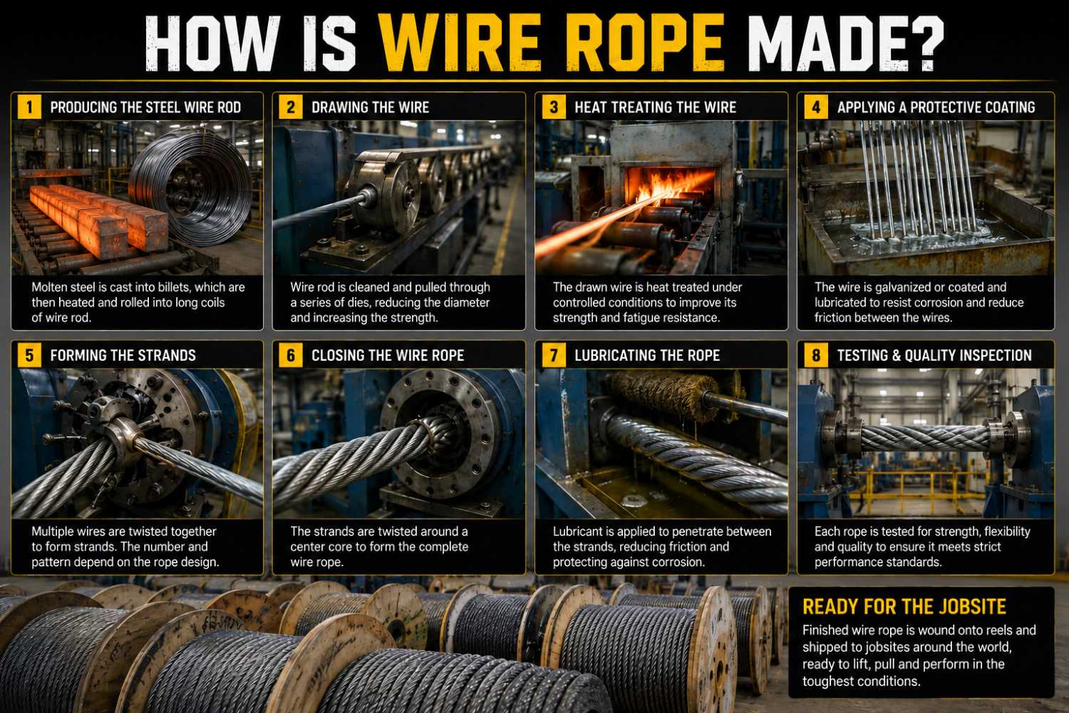 How Is Wire Rope Made? at HeavyEquipment.com