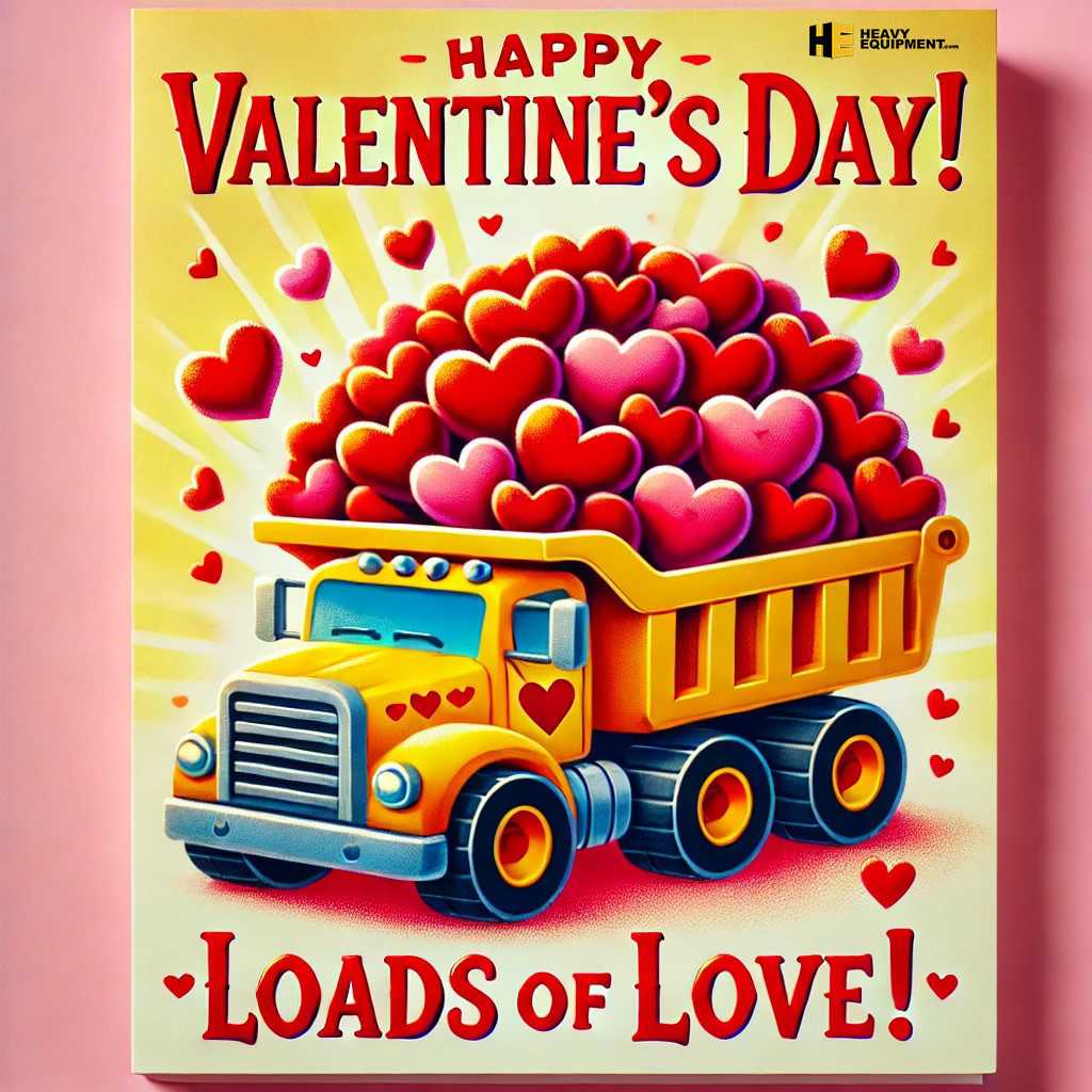 Valentine's Day Cards, Courtesy of Heavy Equipment Dot Com at HeavyEquipment.com