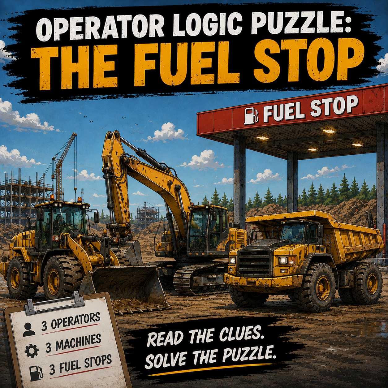 Operator Logic Puzzle: The Fuel Stop at HeavyEquipment.com