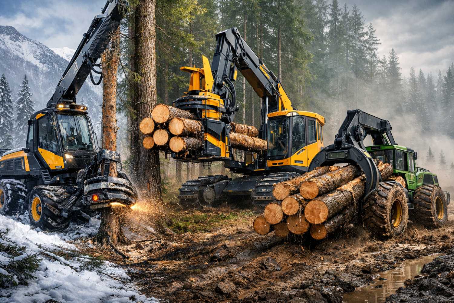 High-Tech Harvesters: How Modern Forestry Equipment Works in Extreme Conditions at HeavyEquipment.com