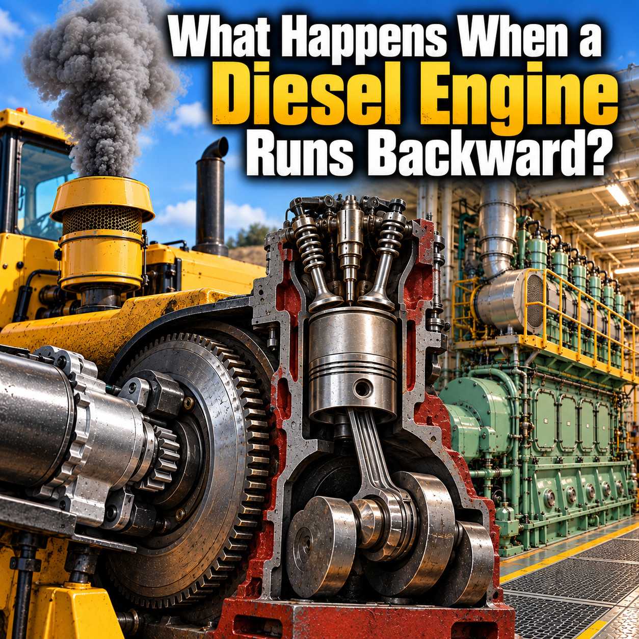 What Happens When a Diesel Engine Runs Backward?