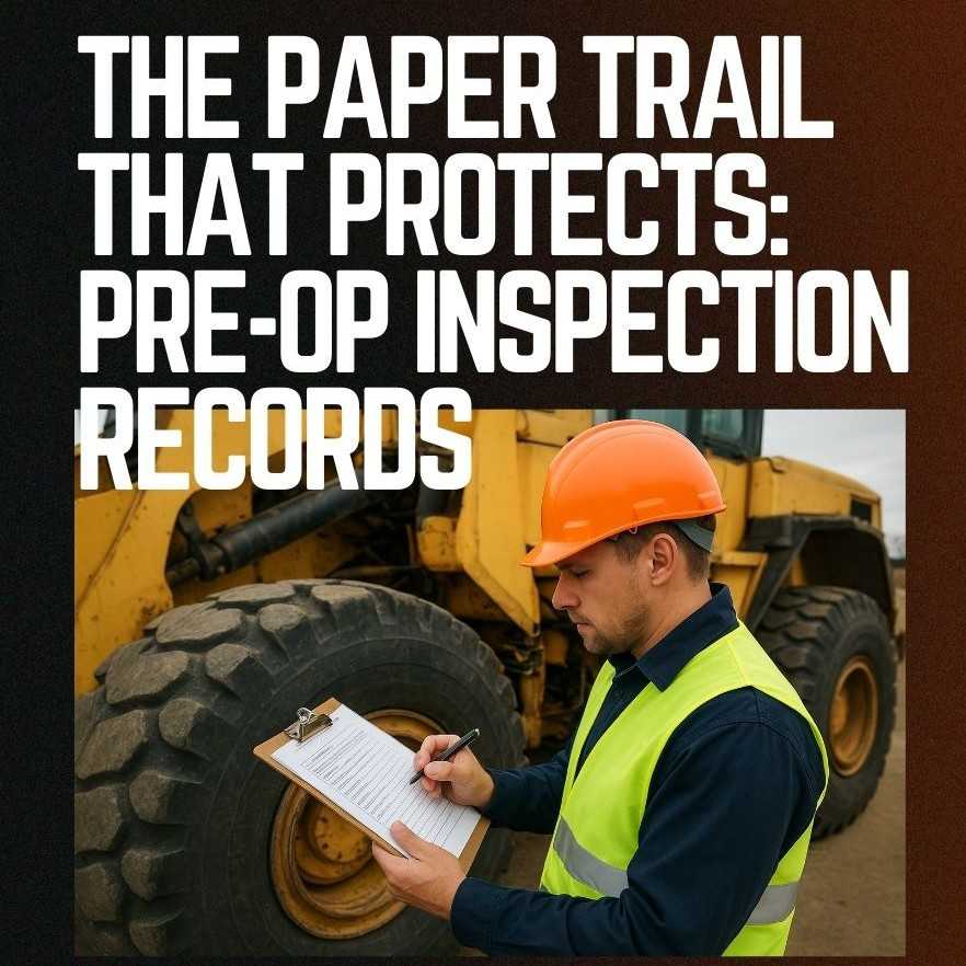 The Paper Trail That Protects: Pre-Op Inspection Records at HeavyEquipment.com
