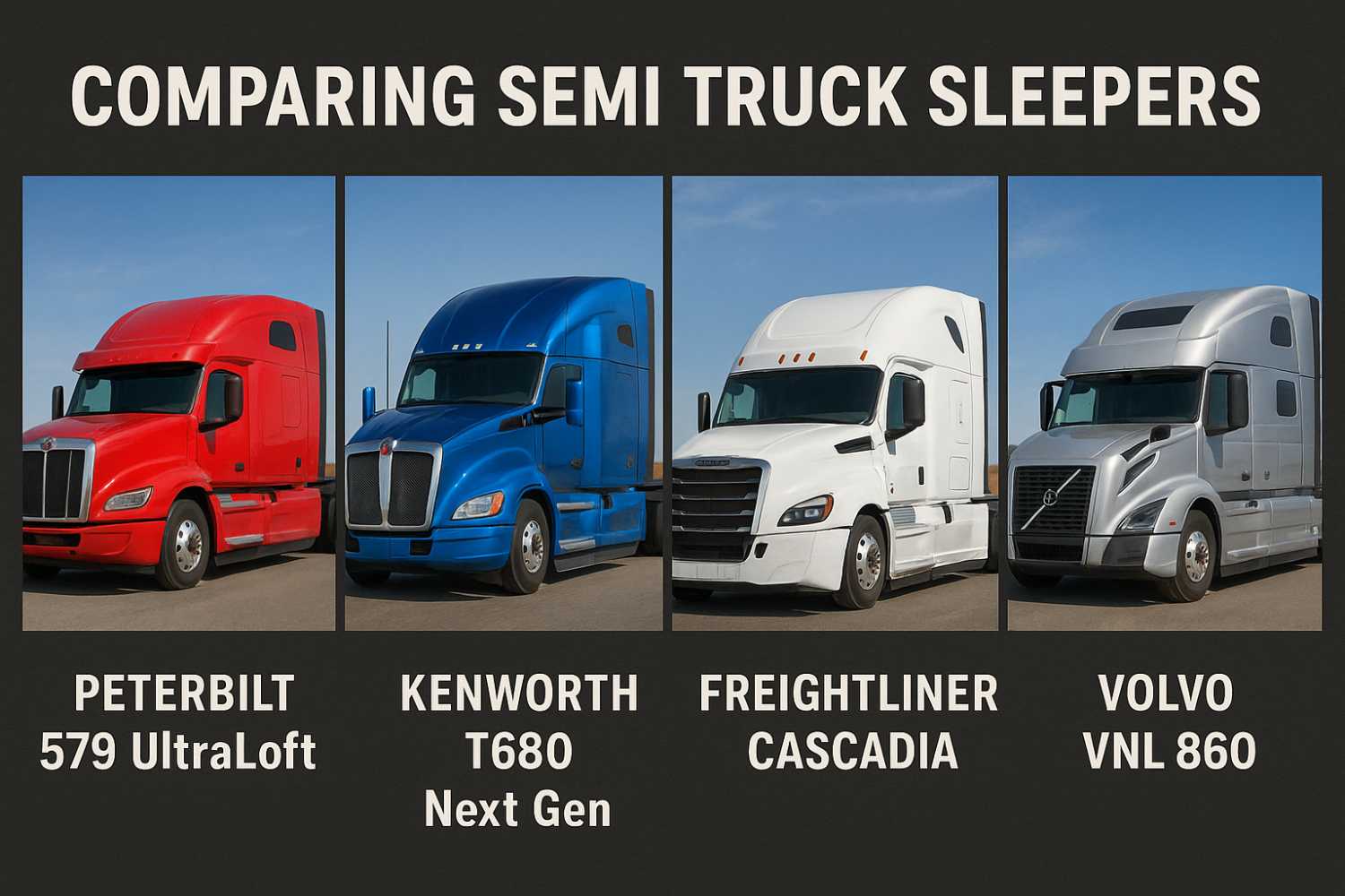 Comparing Semi Truck Sleepers: Comfort, Space & Features for Life on the Road at HeavyEquipment.com