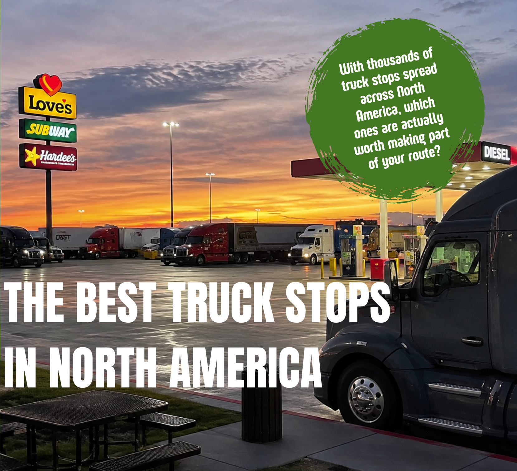 What Are the Best Truck Stops in North America? at HeavyEquipment.com