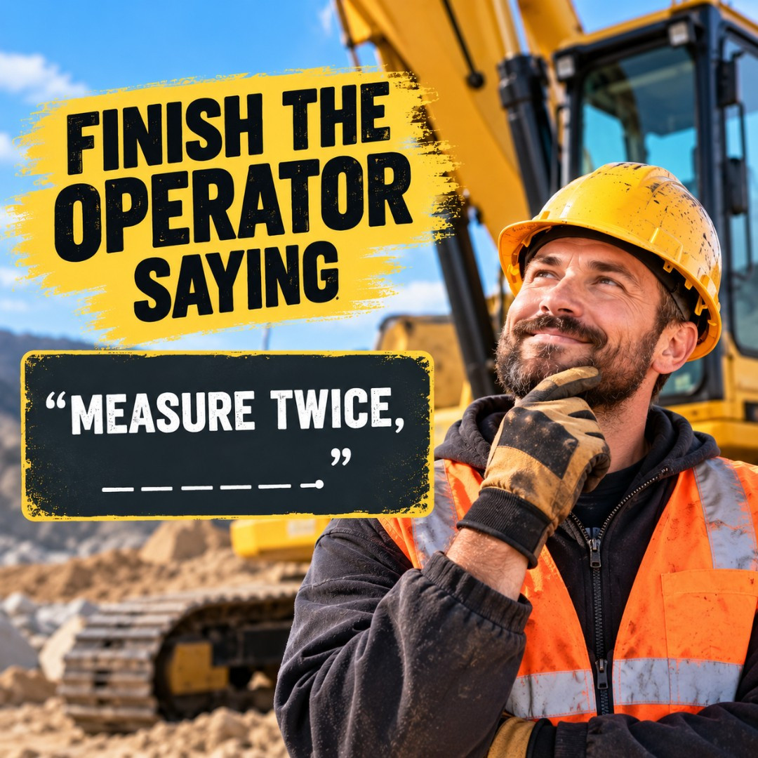🚜 Finish the Operator Saying at HeavyEquipment.com
