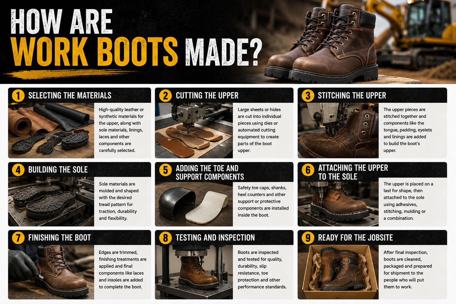 How Are Work Boots Made? at HeavyEquipment.com