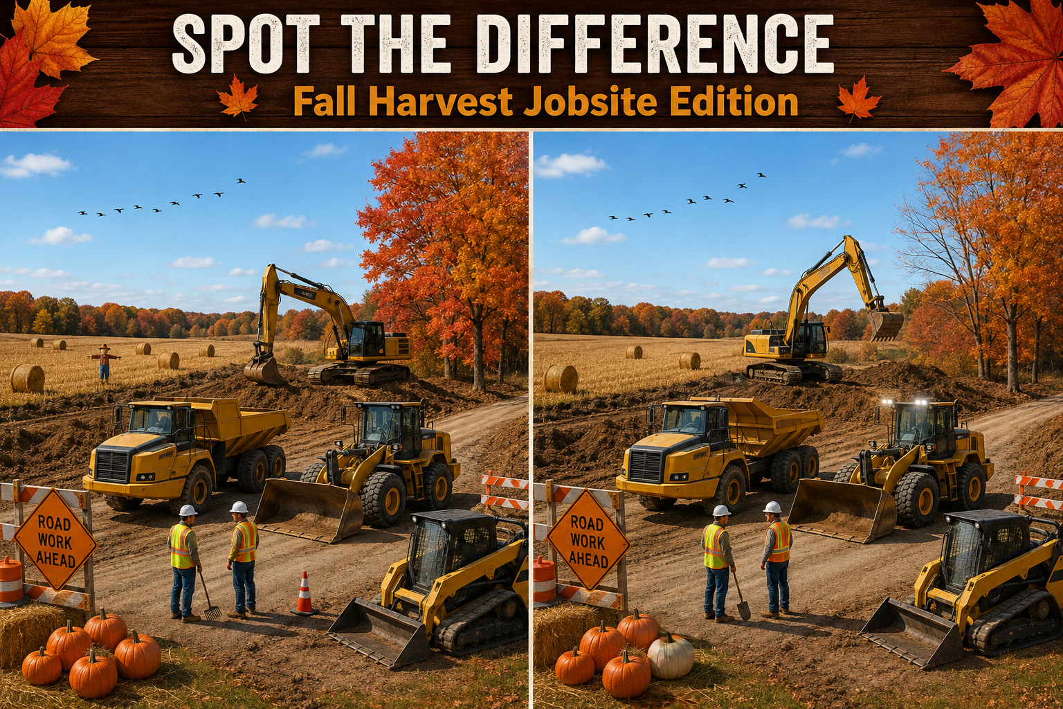 Spot the Difference: Fall Edition at HeavyEquipment.com