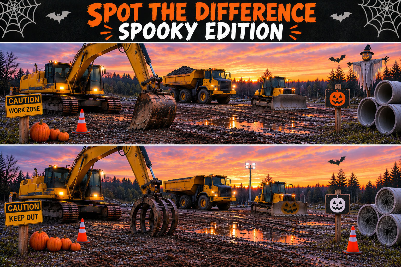 Spot the Difference: Spooky Edition at HeavyEquipment.com