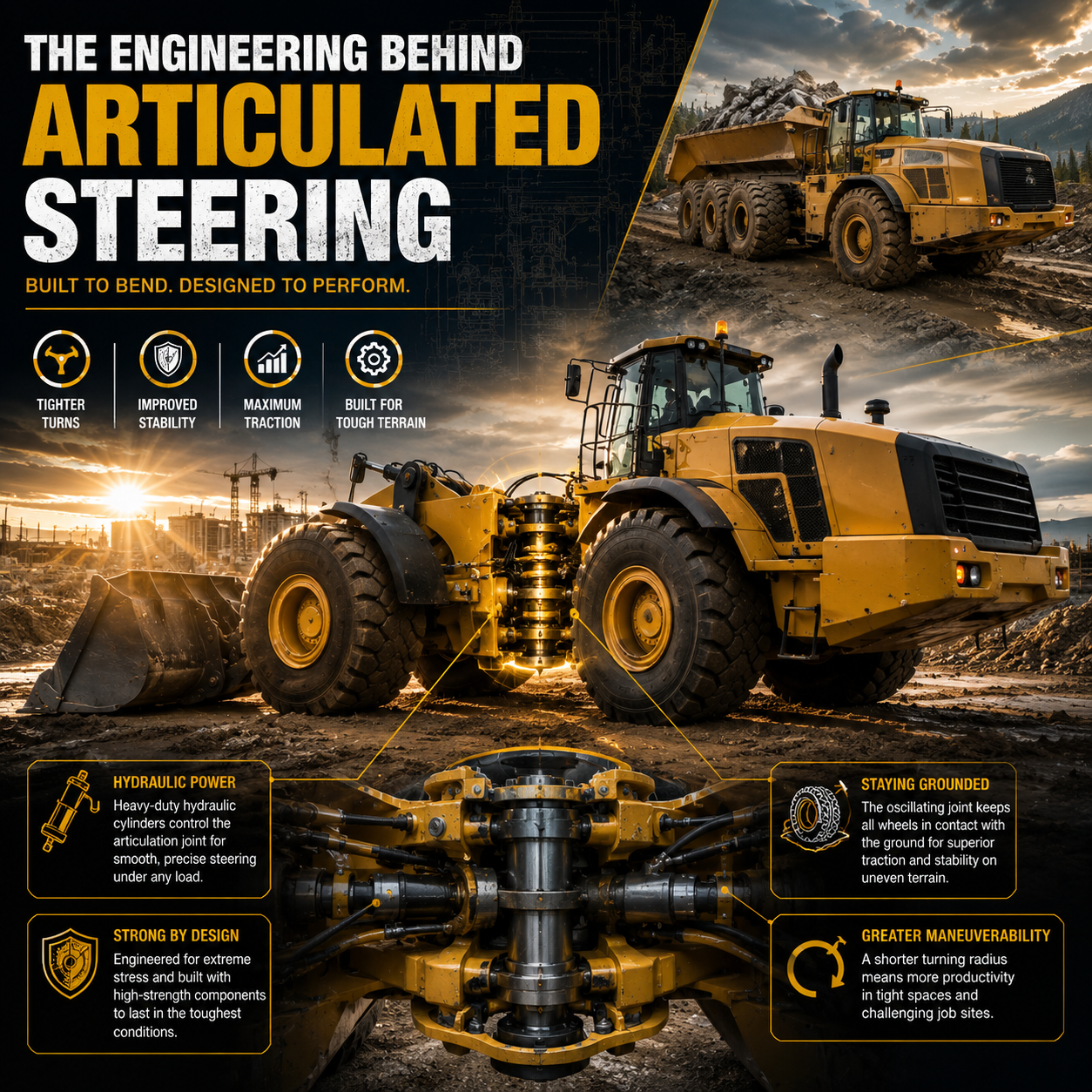 The Engineering Behind Articulated Steering: Why Some Heavy Equipment Bends Instead of Turns at HeavyEquipment.com