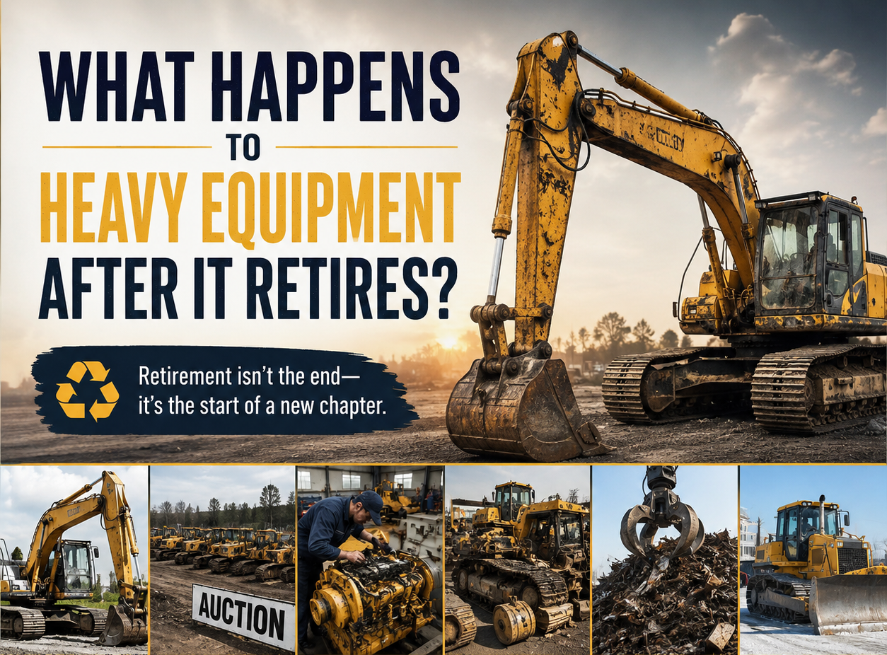 What Happens to Heavy Equipment After It Retires? at HeavyEquipment.com