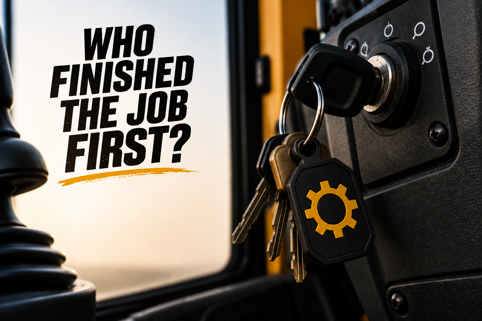 Who Finished the Job First? at HeavyEquipment.com