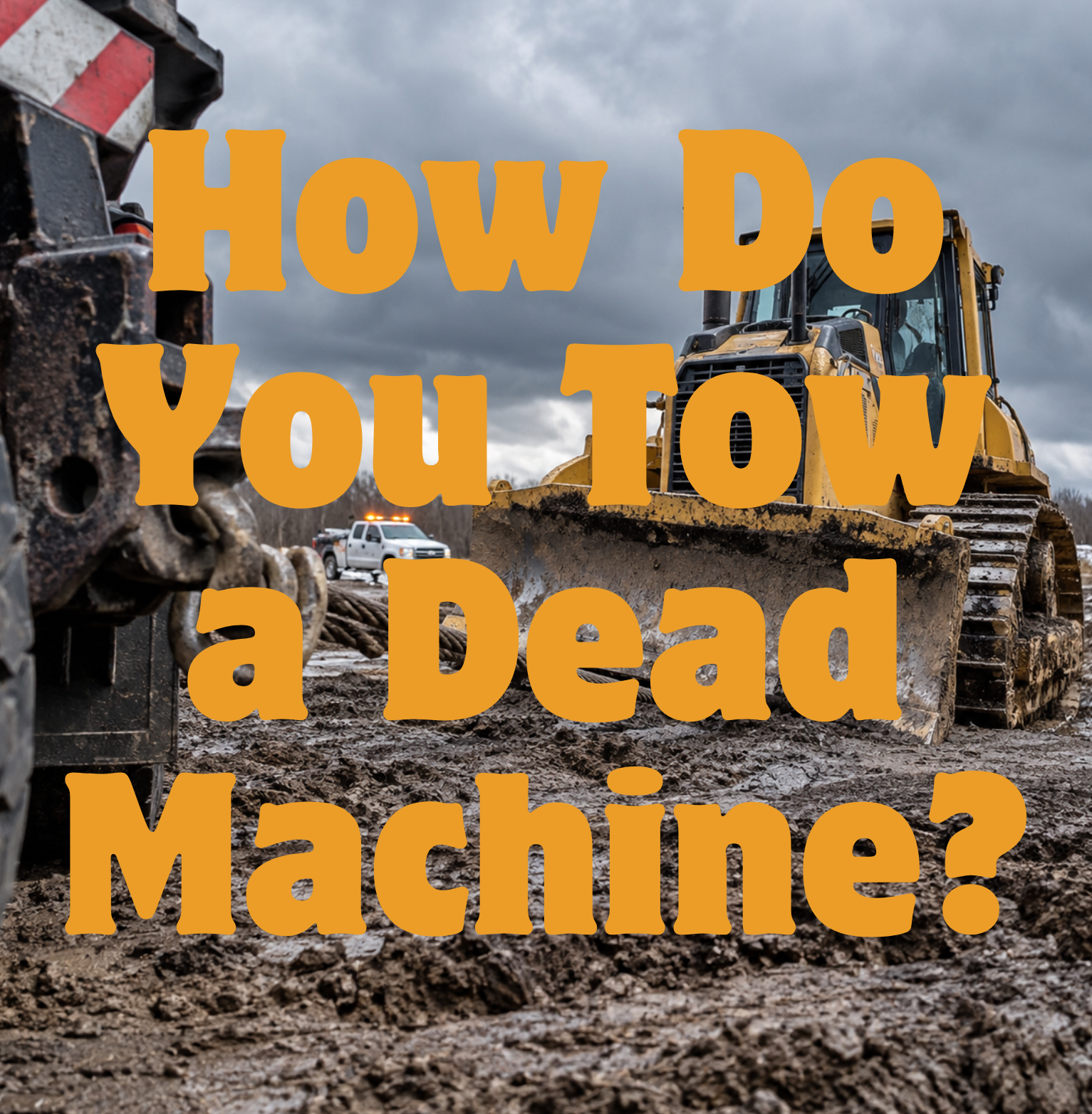 How Do You Tow a Dead Machine That Was Never Designed to Roll Freely? at HeavyEquipment.com
