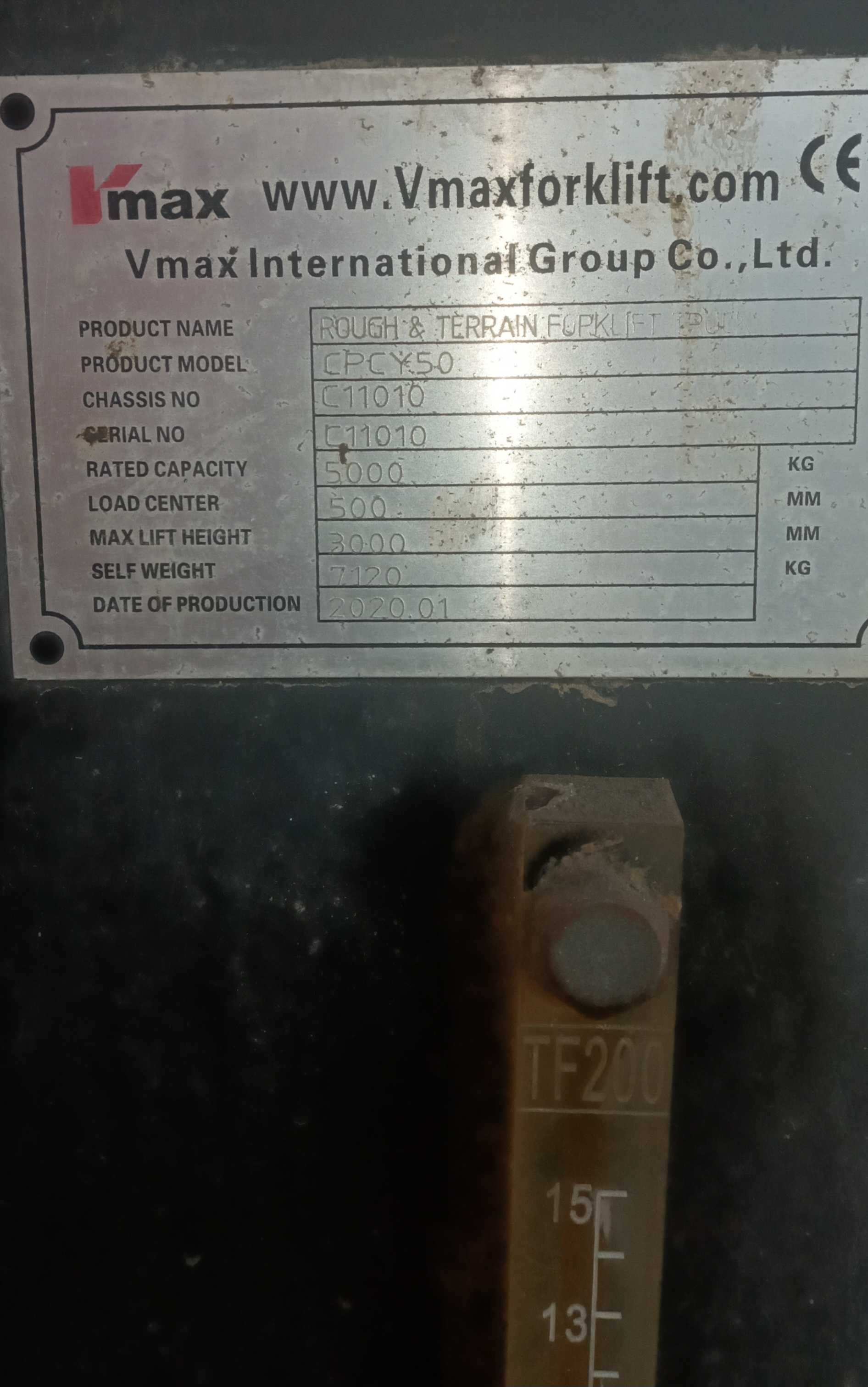 VMAX CPCY 50 4X4 forklift For Sale