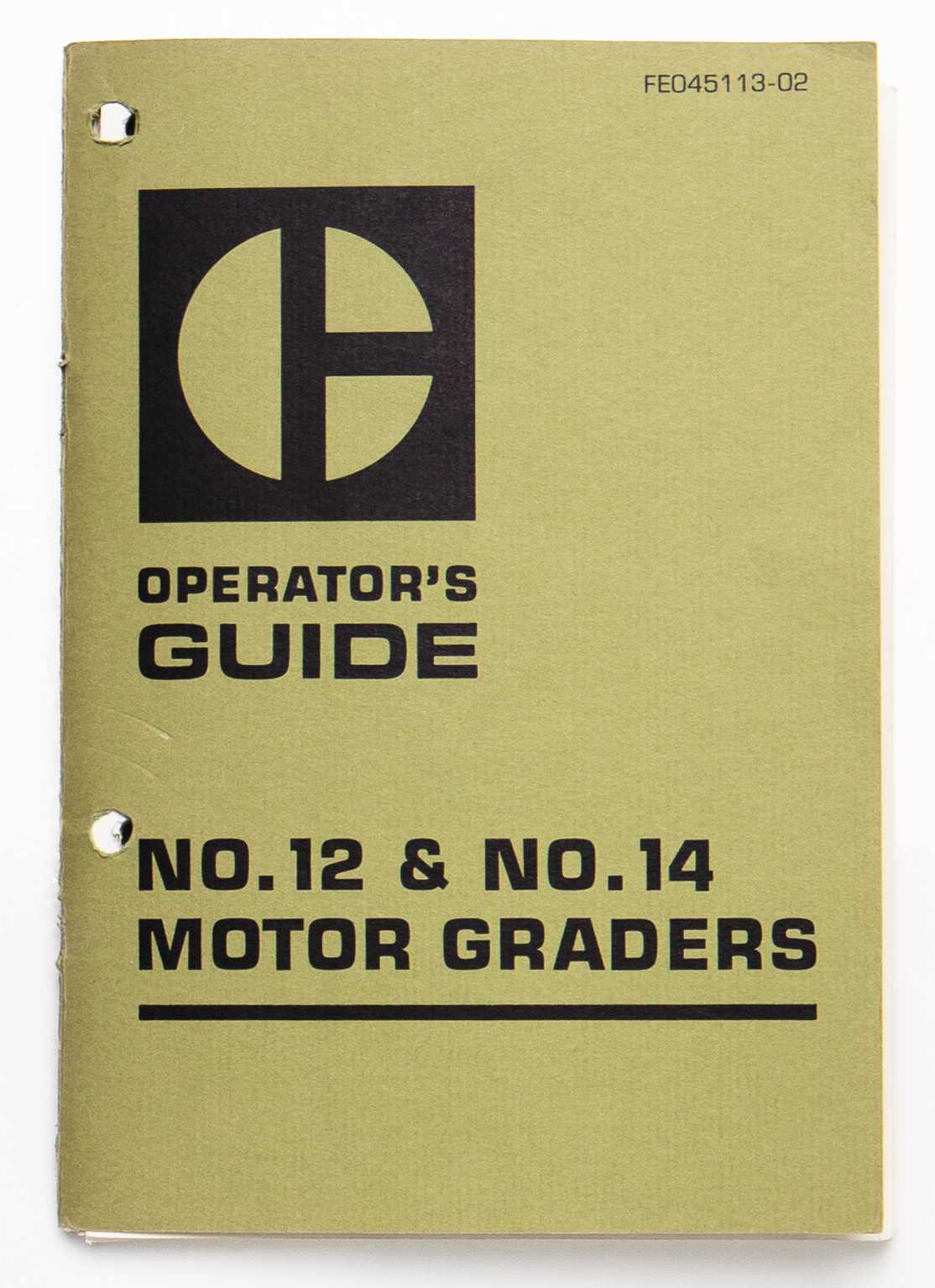 Vintage Caterpillar No.12 & No.14 Motor Graders Operator's Guide FE045113-02 July 1973 For Sale