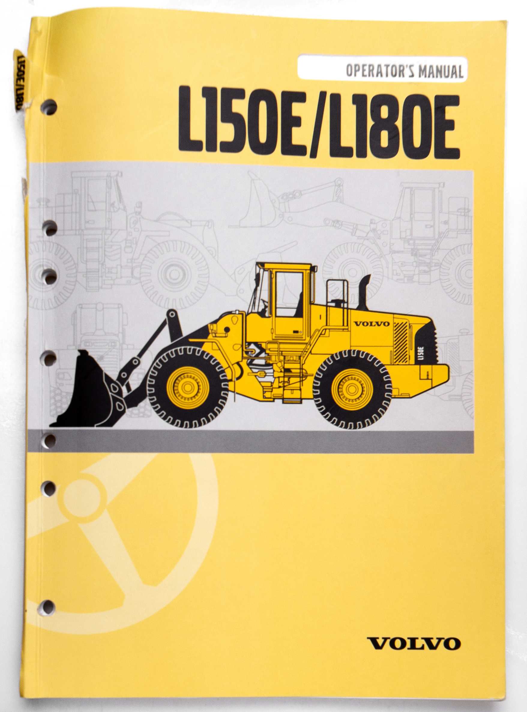 Volvo L150E/L180E Loader Operator's Manual Ref no. VOE 2126696832 February 2006 For Sale