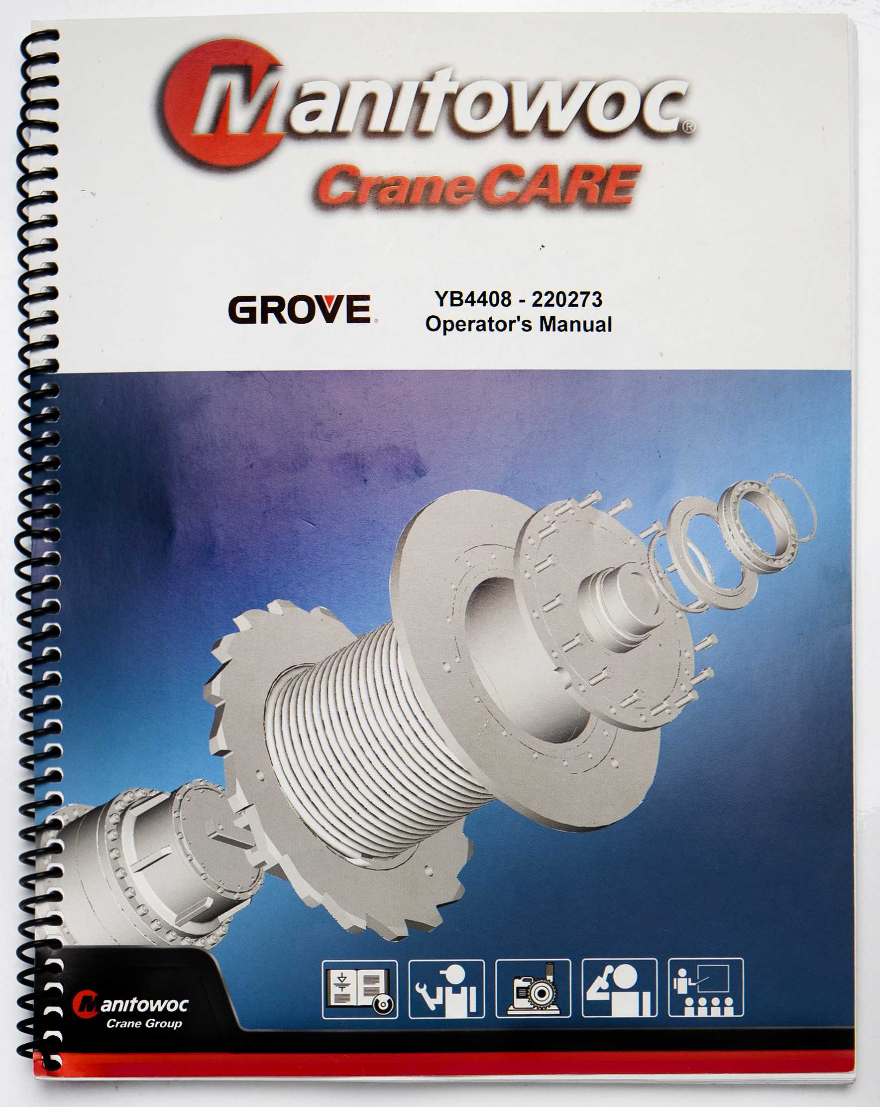 Manitowoc CraneCare Grove YB4408-220273 Operator's Manual August 1998 For Sale