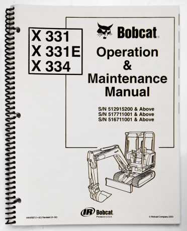 Bobcat X331, X331E, X334 Operation & Maintenance Manual (1-00) Revised (6-00) 2000