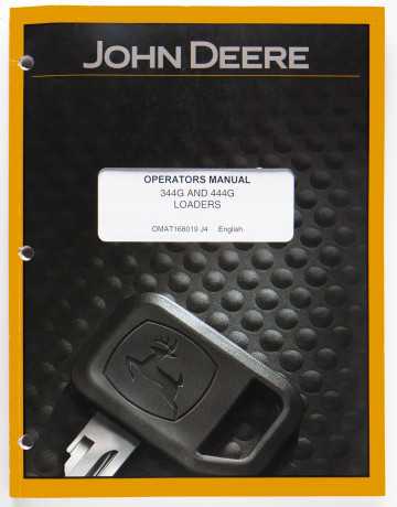 John Deere Operators Manual 344G & 444G Loaders OMAT168019 J4 February 2008