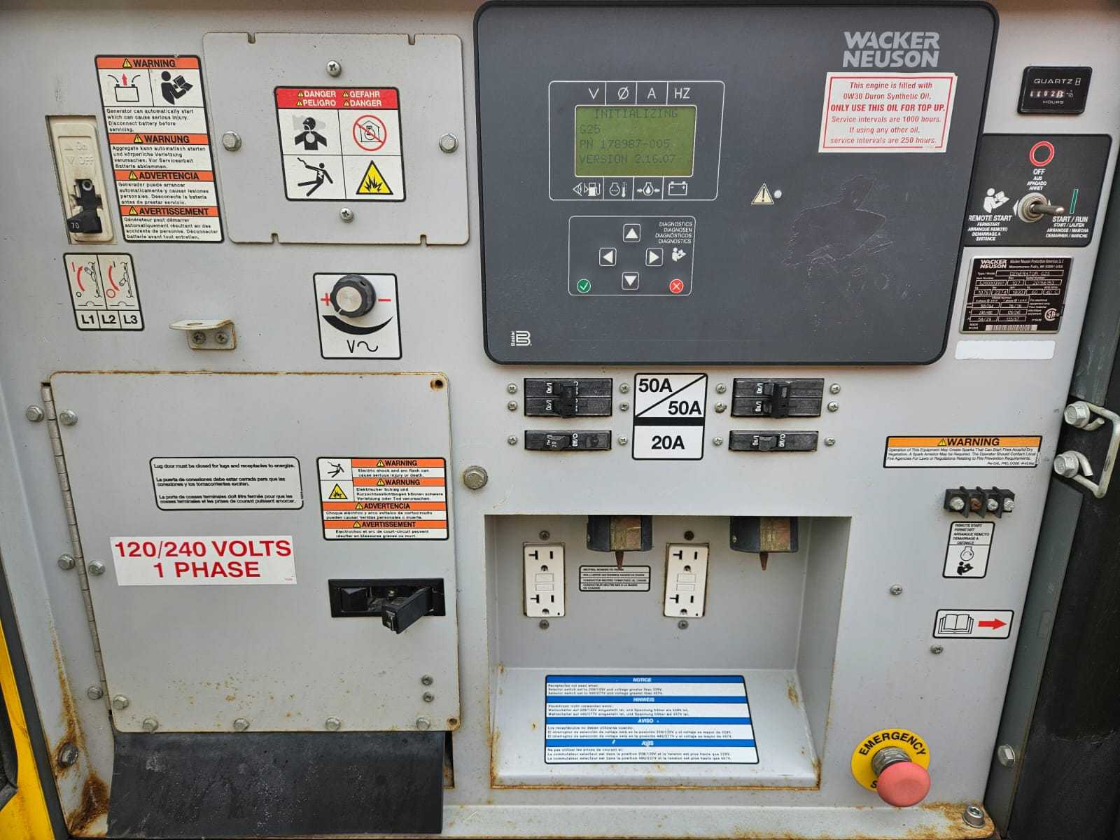 Wacker Neuson G25 generator For Sale