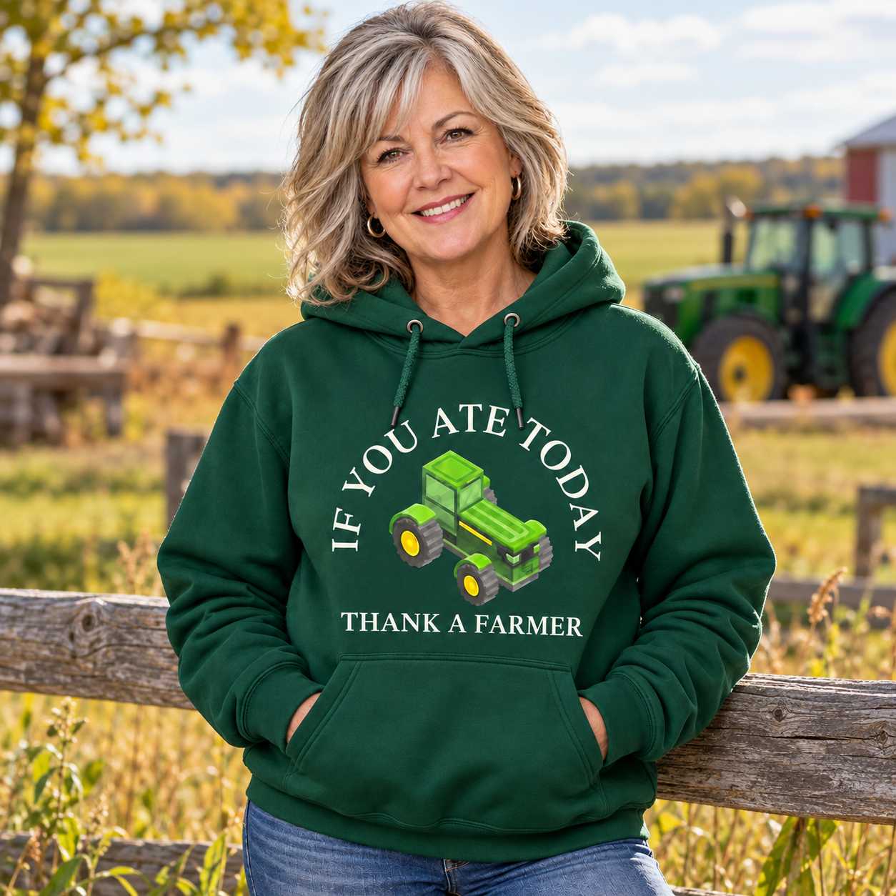 Thank a Farmer Pullover Hoodie