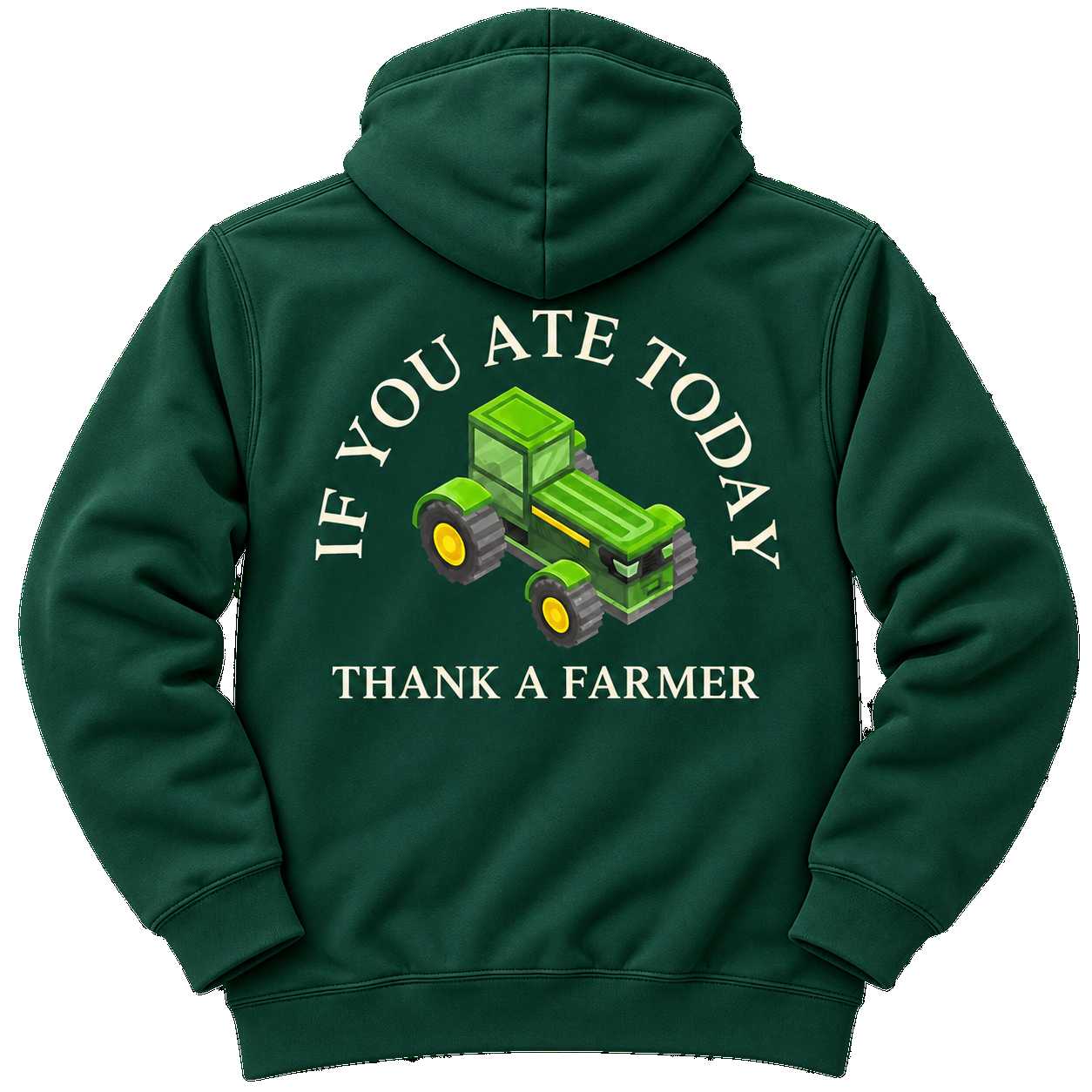 Heavyequipment.com Merchandise - Thank a Farmer Zipup Hoodie