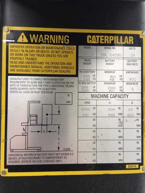 2006 Caterpillar 3000 Order Picker For Sale